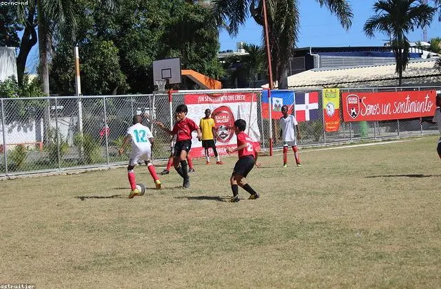 Anak-anak usia dini berlatih sepak bola dasar dalam program Mini Kickers